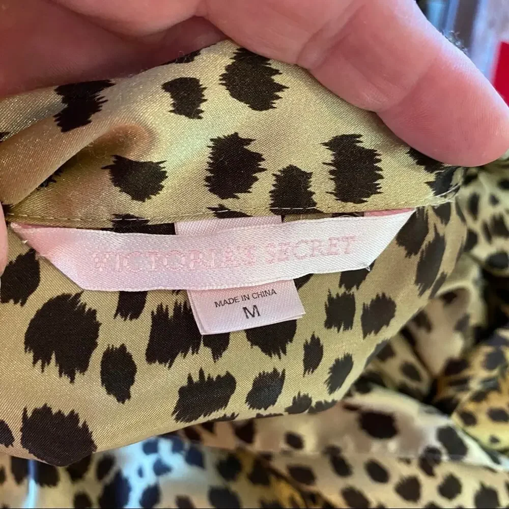 Victoria’s Secret Leopard Pajama Sleep Shirt M